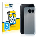 3x BROTECT AirGlass Matte Glass Screen Protector for Samsung Galaxy S7 (Back)