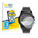3x BROTECT AirGlass Matte Glass Screen Protector for MyKronoz ZeTime Regular (44 mm)