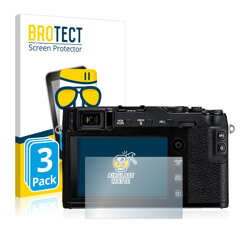 3x BROTECT AirGlass Matte Glass Screen Protector for Fujifilm X-E3