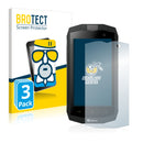 3x BROTECT AirGlass Matte Glass Screen Protector for Crosscall Trekker M1