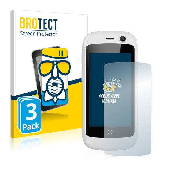 3x BROTECT AirGlass Matte Glass Screen Protector for Unihertz Jelly Pro