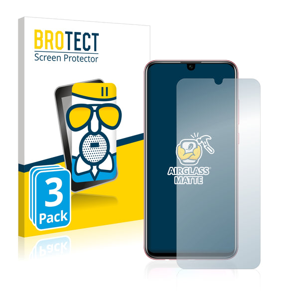 3x BROTECT AirGlass Matte Glass Screen Protector for Honor 10 Lite