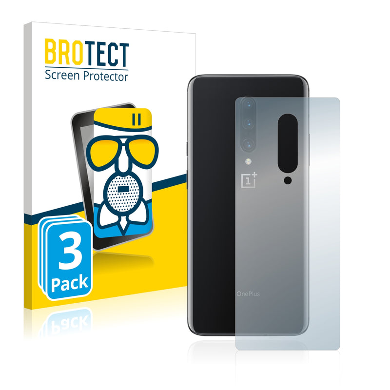 3x BROTECT AirGlass Matte Glass Screen Protector for OnePlus 7 Pro (Back)