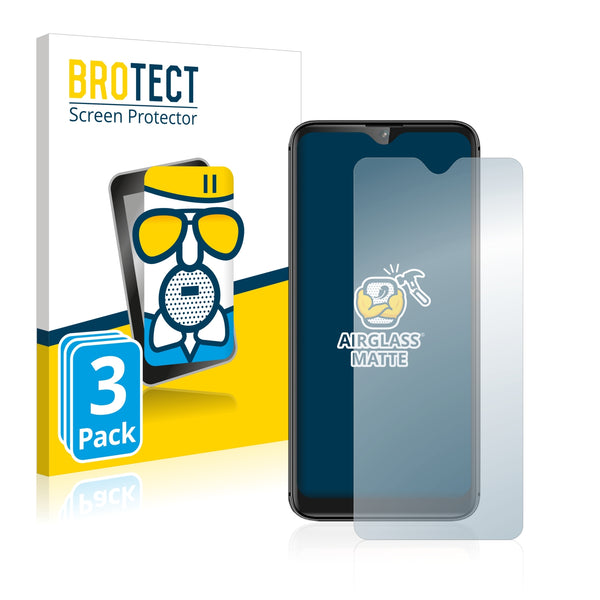 3x BROTECT AirGlass Matte Glass Screen Protector for LG W30 Pro