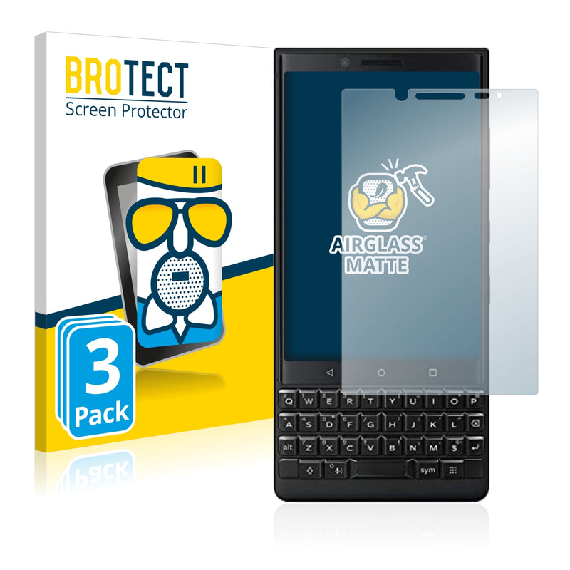 3x BROTECT Matte Screen Protector for BlackBerry Key2 (Dual Sim)