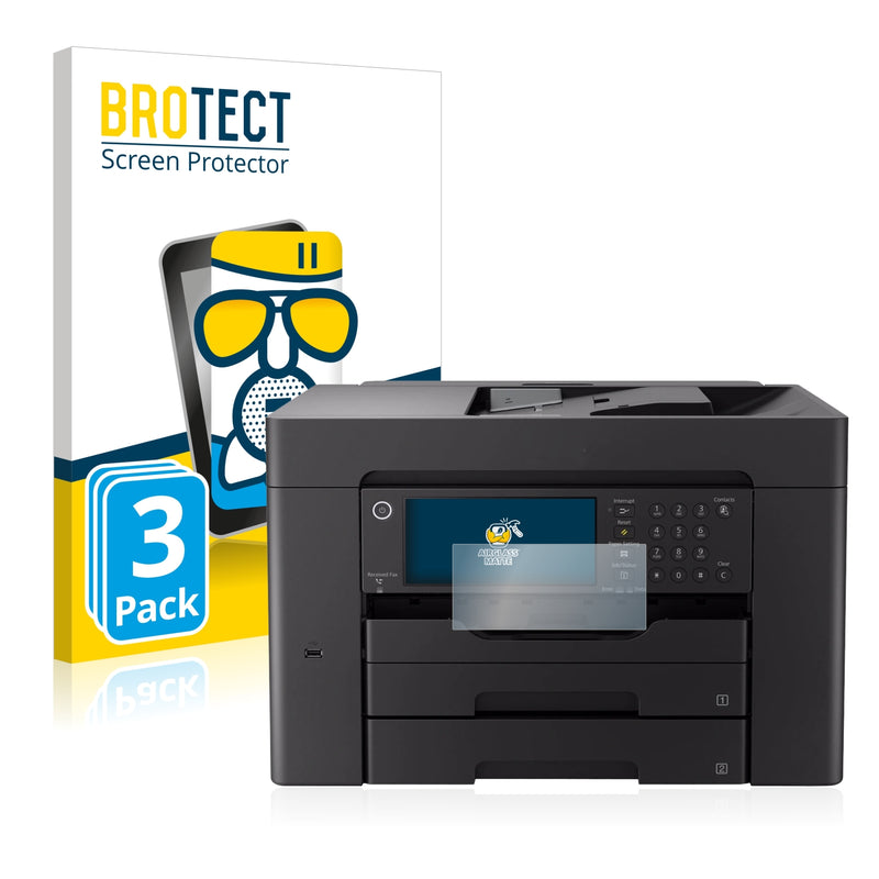 3x BROTECT AirGlass Matte Glass Screen Protector for Epson Workforce WF-7840DTWF