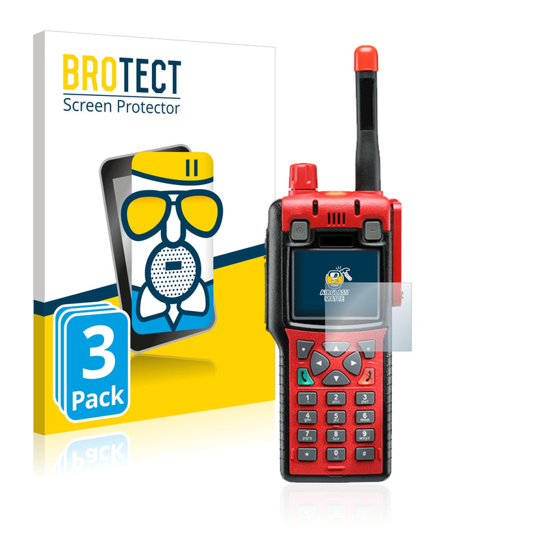 3x BROTECT AirGlass Matte Glass Screen Protector for Sepura STP8X