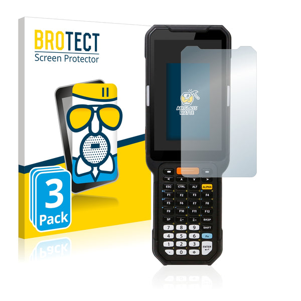 3x BROTECT AirGlass Matte Glass Screen Protector for Point Mobile PM451