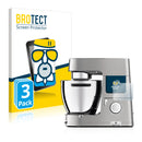 3x BROTECT AirGlass Matte Glass Screen Protector for Kenwood KCL 95 cooking chef XL.