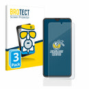 3x Anti-Glare Screen Protector for Beafon M6s premium