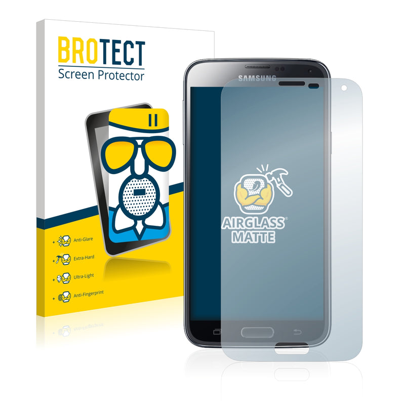 BROTECT AirGlass Matte Glass Screen Protector for Samsung Galaxy S5