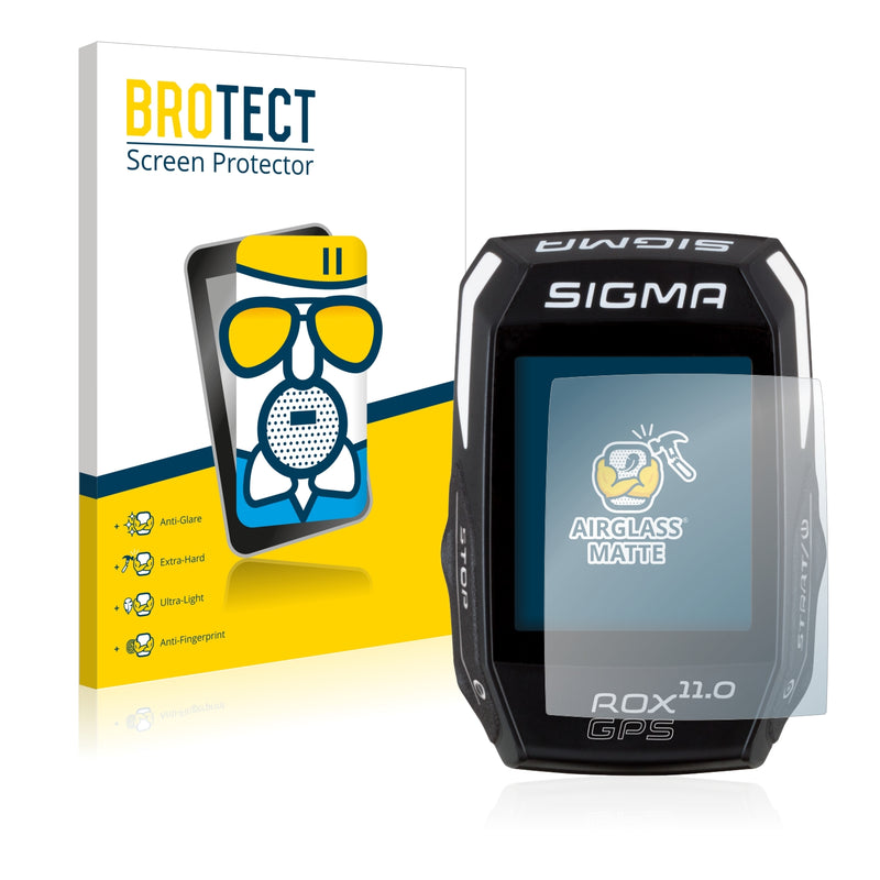 BROTECT AirGlass Matte Glass Screen Protector for Sigma ROX GPS 11.0