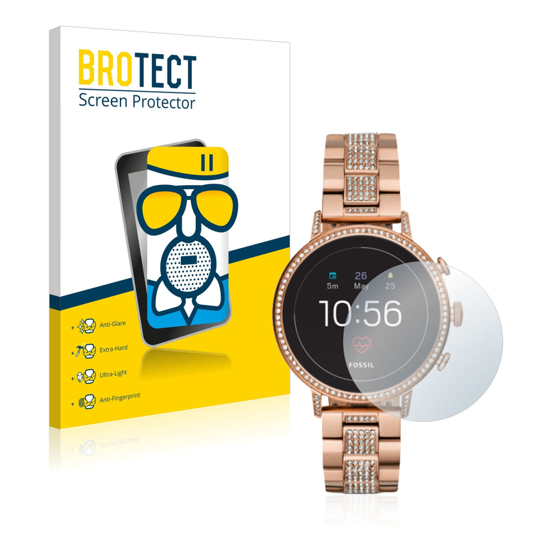 BROTECT AirGlass Matte Glass Screen Protector for Fossil Q Venture HR (4.Gen)