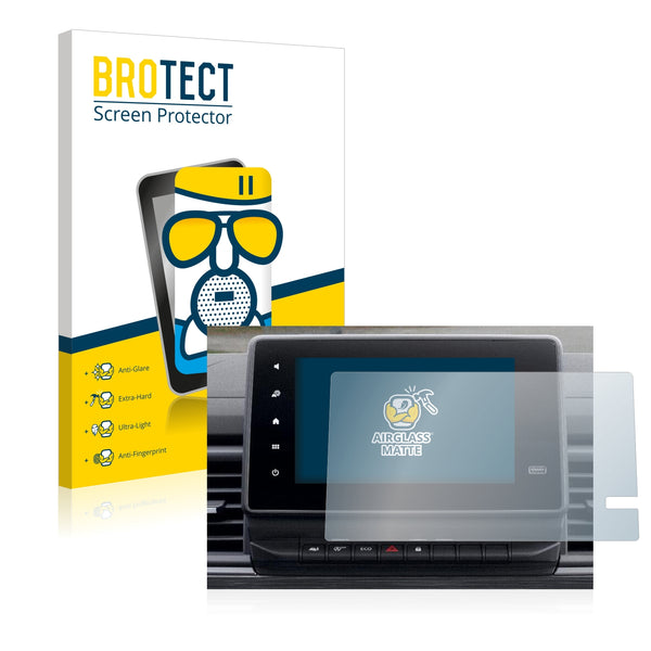 BROTECT AirGlass Matte Glass Screen Protector for Renault Trafic 2021 Easy Link 8