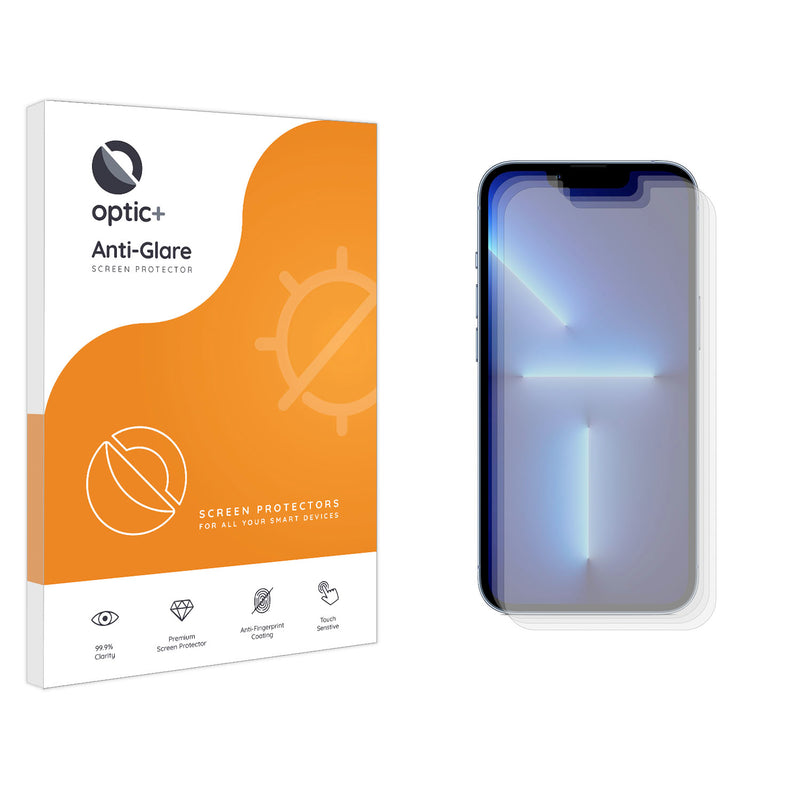 Optic+ Anti-Glare Screen Protector for iPhone 13 Pro (3pk)