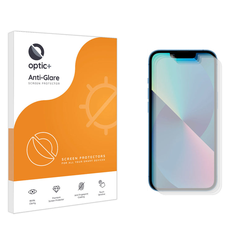 Optic+ Anti-Glare Screen Protector for iPhone 13 (3pk)